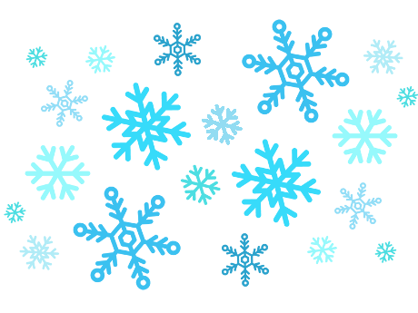 line drawings of snowflakes