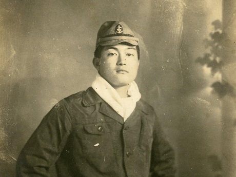Historical photo of a Japanese Kamikaze pilot