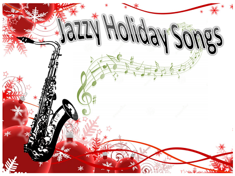Holiday ornamental image with a saxophone