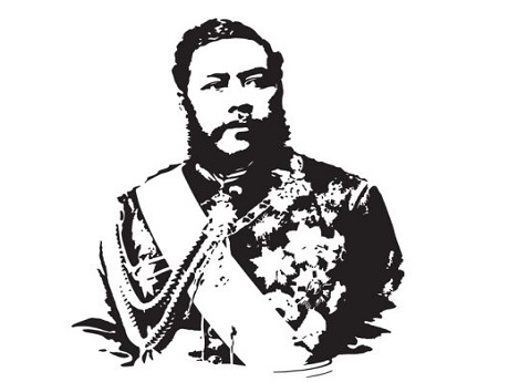 Drawing of King Kalakaua