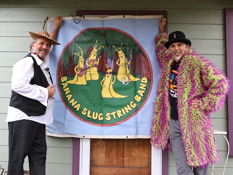 "Doug Dirt" and Airy Larry", members of the Banana Slug String Band