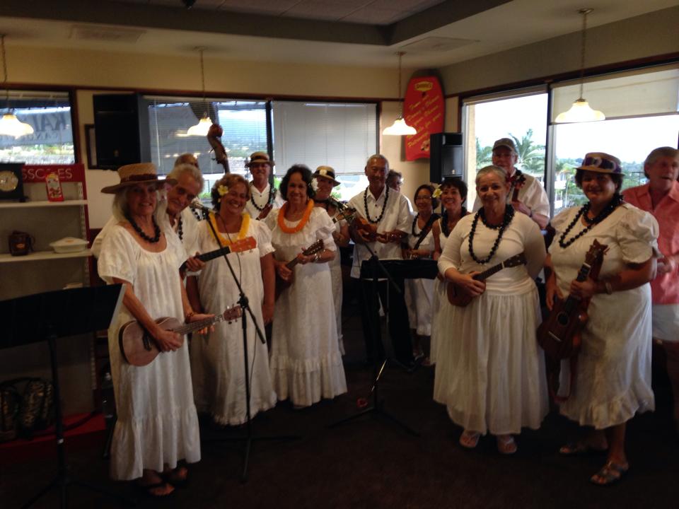 group of ukulele players