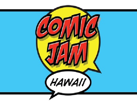 comic jam hawaii logo