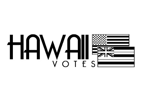 Office of Elections official Hawaii Votes logo with US and Hawaii state flag