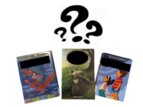 cover of books and question marks