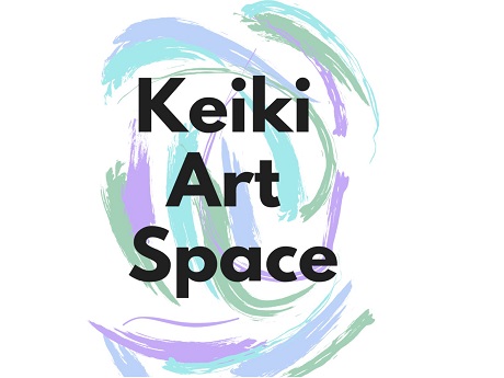Keiki Art Space title against multi-colored background