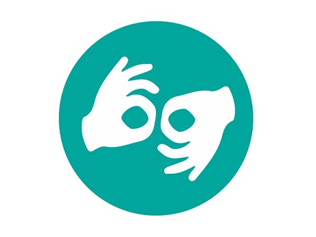 sign language interpreting symbol