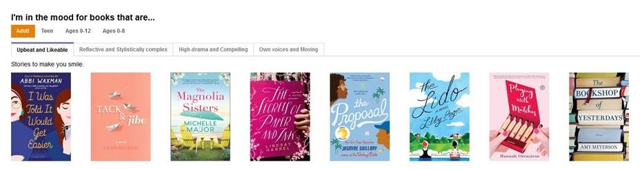 Suggested book titles available on NoveList