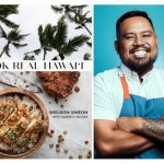 Cook Real Hawaii book cover and Chef Sheldon Simeon