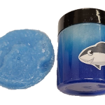 Sea Slime jar with shark sticker
