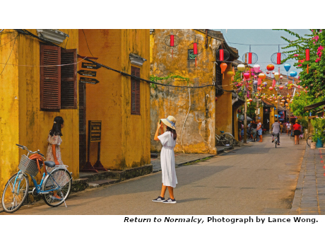 artistic photograph by Lance Wong of a quiet street scene