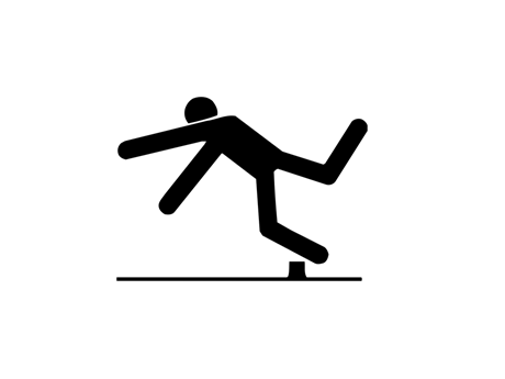 person falling