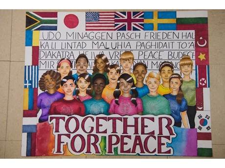 peace day poster "together for peace"