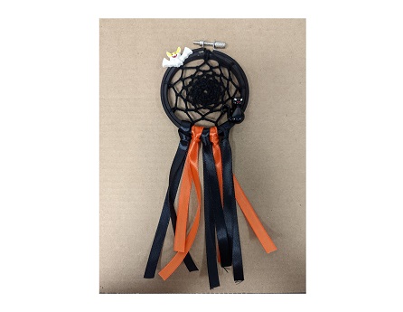 orange and black dreamcatcher