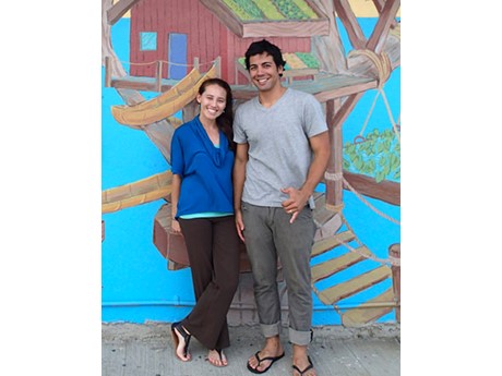 Wooden Wave artists Roxanne Ortiz and Matthew Kawika Ortiz