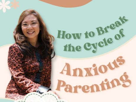 Photo of Karen Gibson and text "How to Break the Cycle of Anxious Parenting"