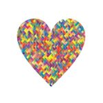 Handweave multicolor heart