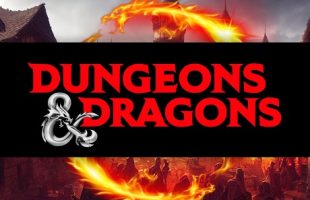 Dungeons & Dragons Logo against a fantasy backdrop