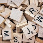 Scrabble letters scrambled