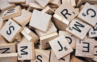 Scrabble letters scrambled