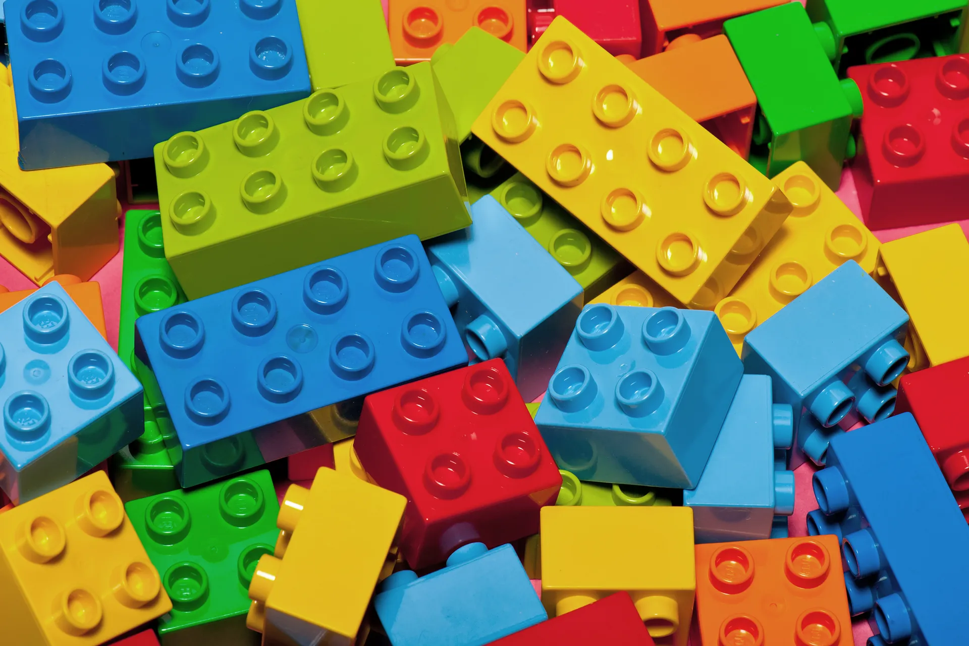 assorted lego blocks of various colors