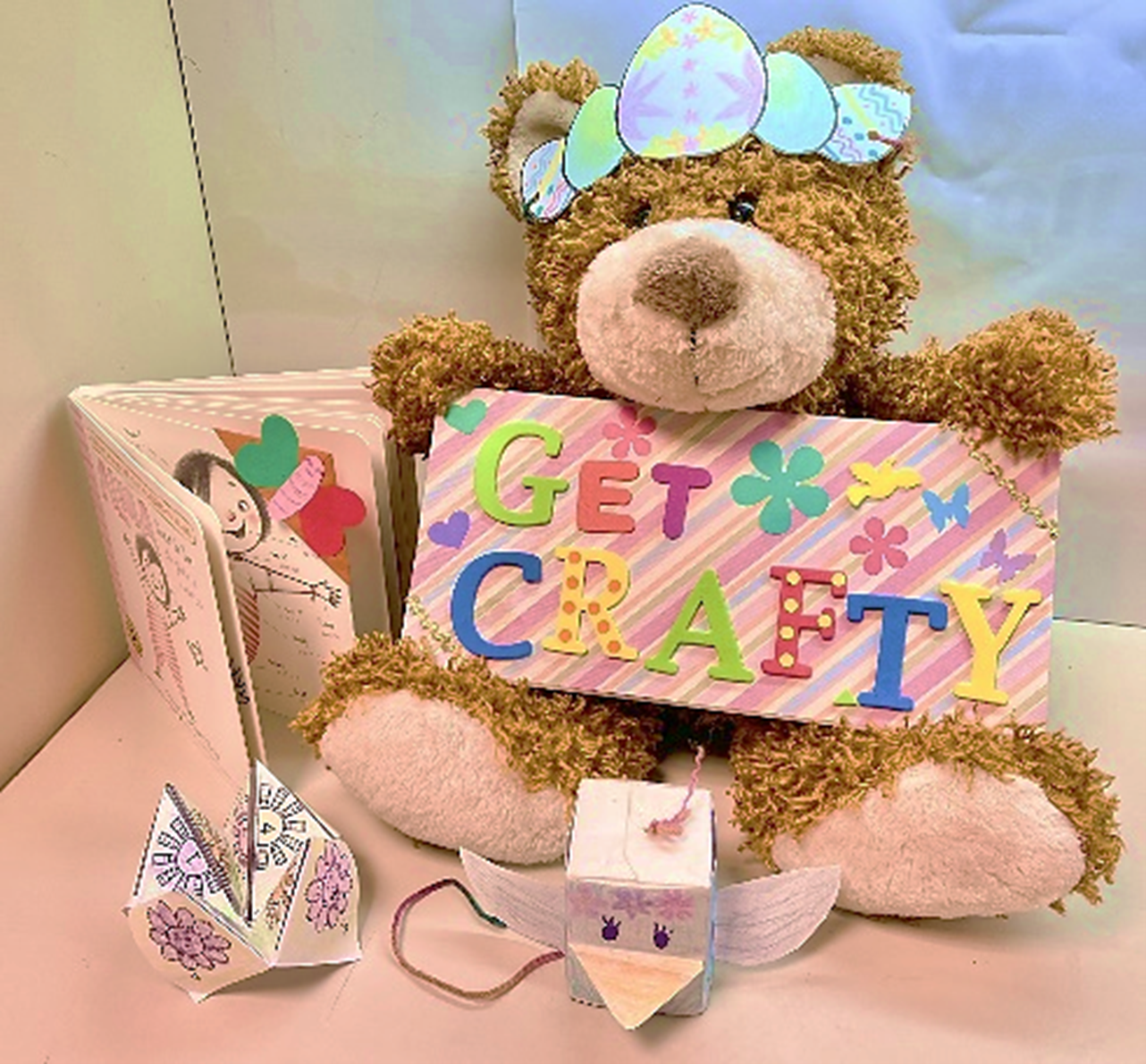photo of teddy bear modelling kids crafts