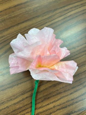 Coffee filter flower