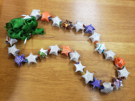 Origami star lei