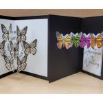 paper cards with butterflies