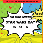 Comic panels with bright colors describes free comic book day