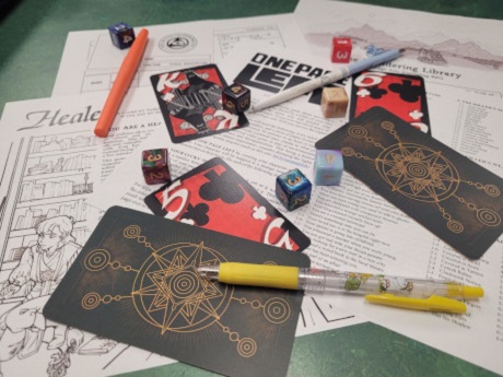 Solo Journaling RPGs material. Teen program