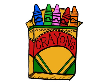 box of crayons
