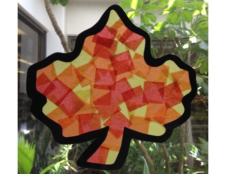 Fall Leaf Suncatcher