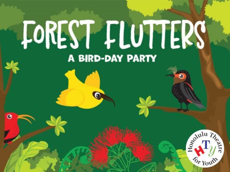 Honolulu Theatre for Youth's "Forest Flutters" logo