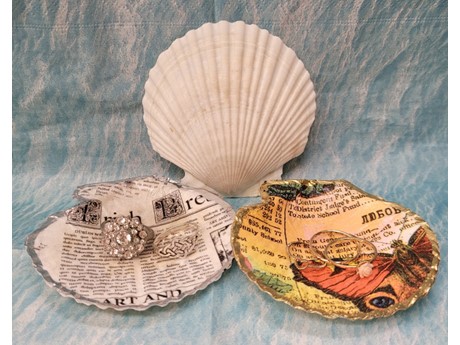 Three hand crafted clamshells