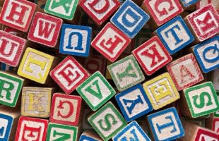 wooden alphabet blocks