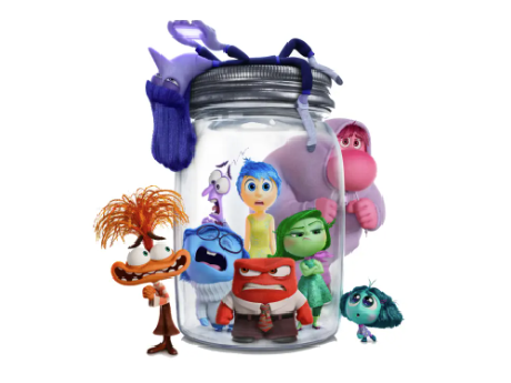 Inside Out 2 characters in jar