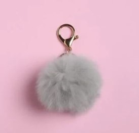 fuzzy keychain