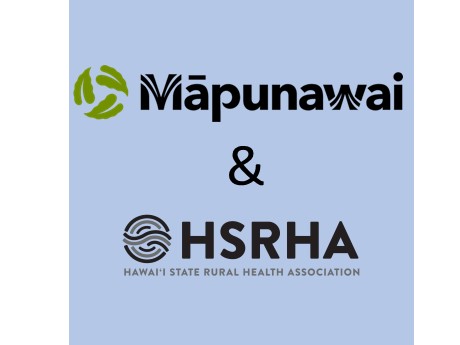 Mapunawai and Hawaii State Rural Health Association logos