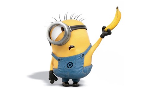 minion with banana