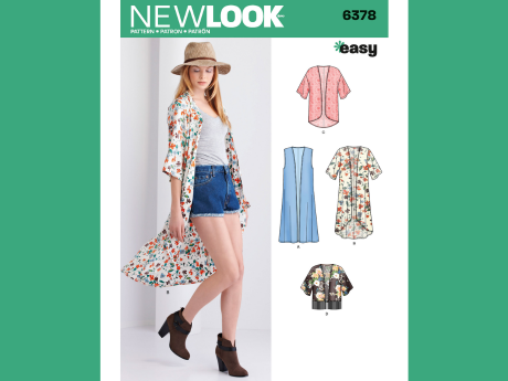 Picture of flowy robe pattern: Newlook 6378