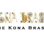 test Kona Brass, text shaped like brass instruments
