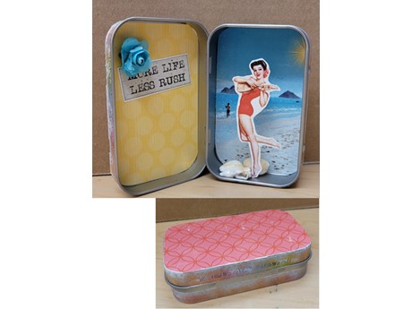 decorated mint tin