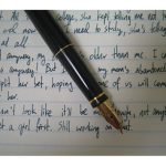 notebook and fountain pen