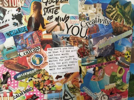 a vision board collage