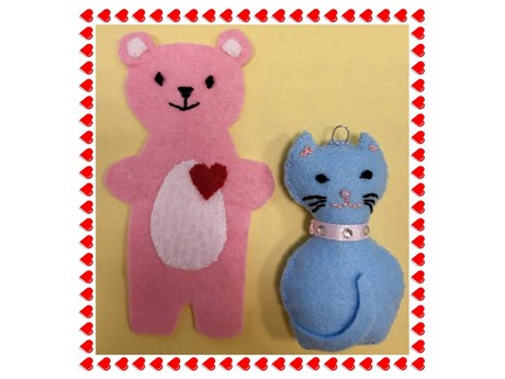 Kitty or Teddy Framed