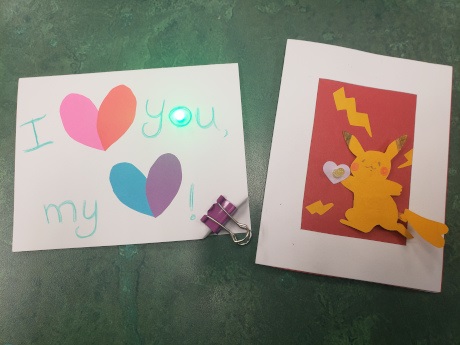 Light Up Greeting card craft for teens and tweensl