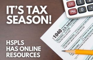 It's Tax Season with image of a tax form, pencil, and calculator