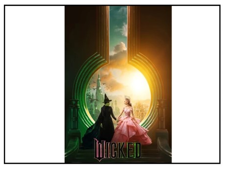 Elphaba and Glinda and title Wicked