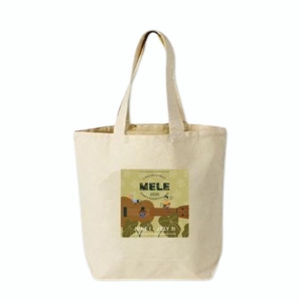 Cotton tote bag with summer reading 2025 Mele logo